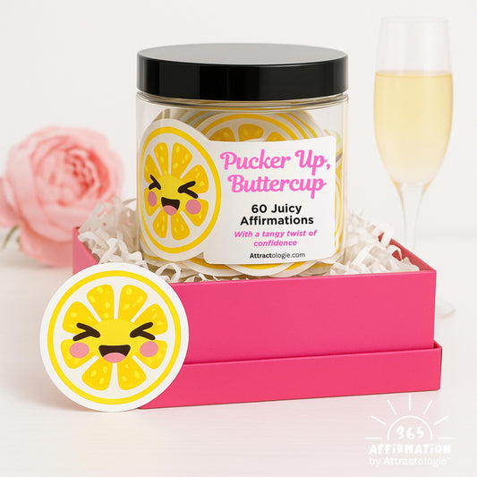 Bridesmaid Gift Box Lemon Affirmation Cards for Bridal Party