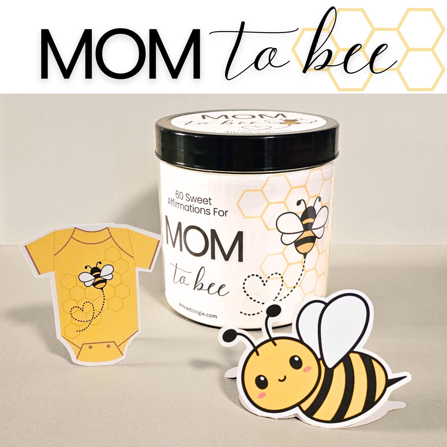 Mom To Bee Pregnancy Affirmation Cards