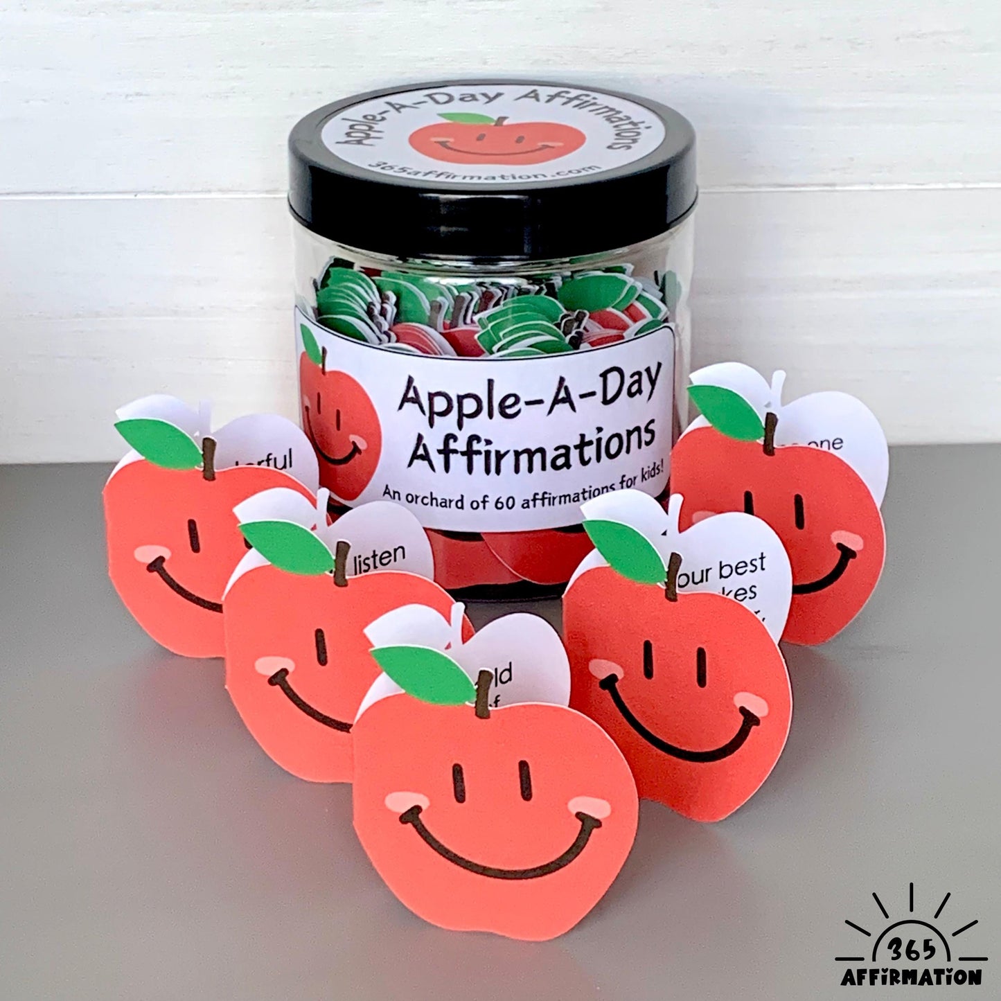 Apple-a-Day Affirmation Cards for Kids - Classroom Reward Jar