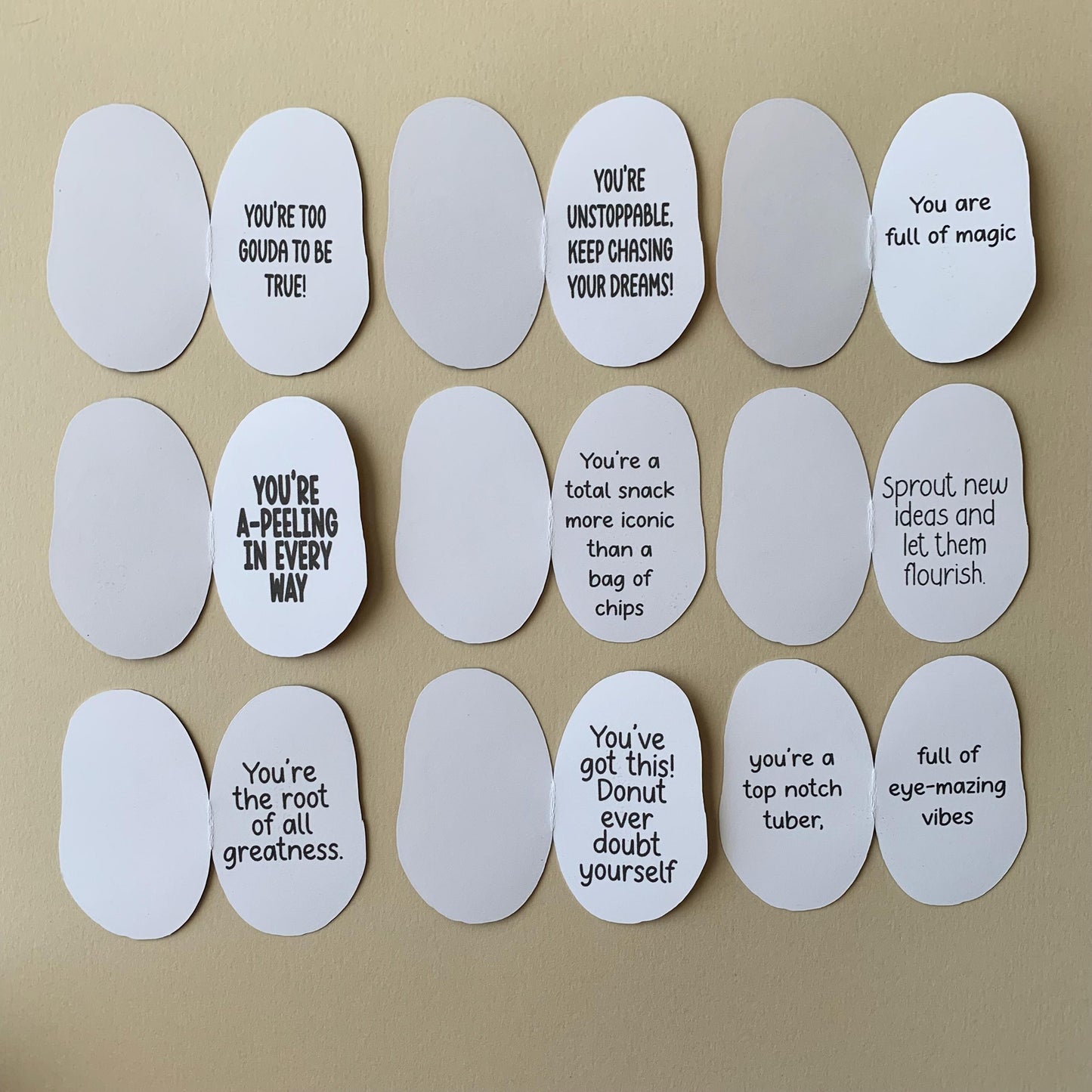Positive Potato Affirmation Cards