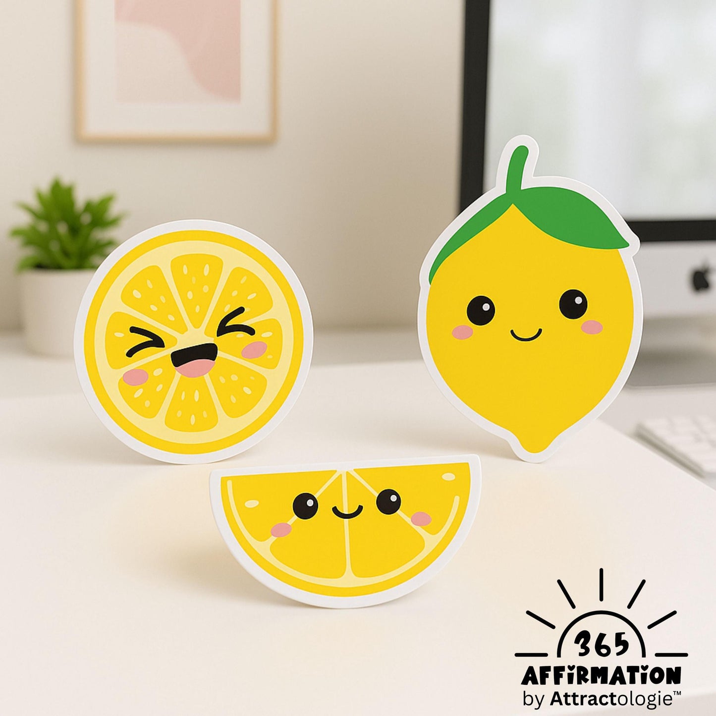 Squeeze The Day - Lemon Affirmation Cards For Coworkers, Friends