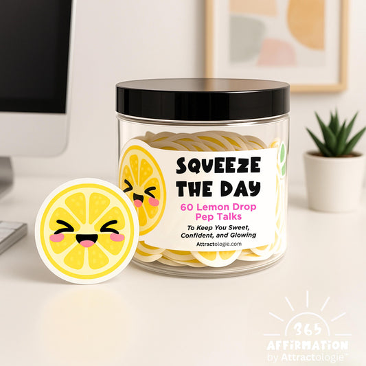 Squeeze The Day - Lemon Affirmation Cards For Coworkers, Friends