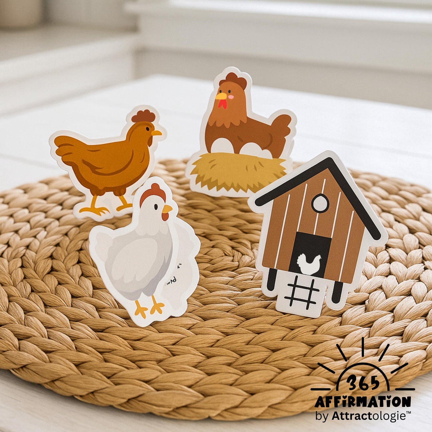 Chicken Coop Affirmation Cards Farmhouse Decor