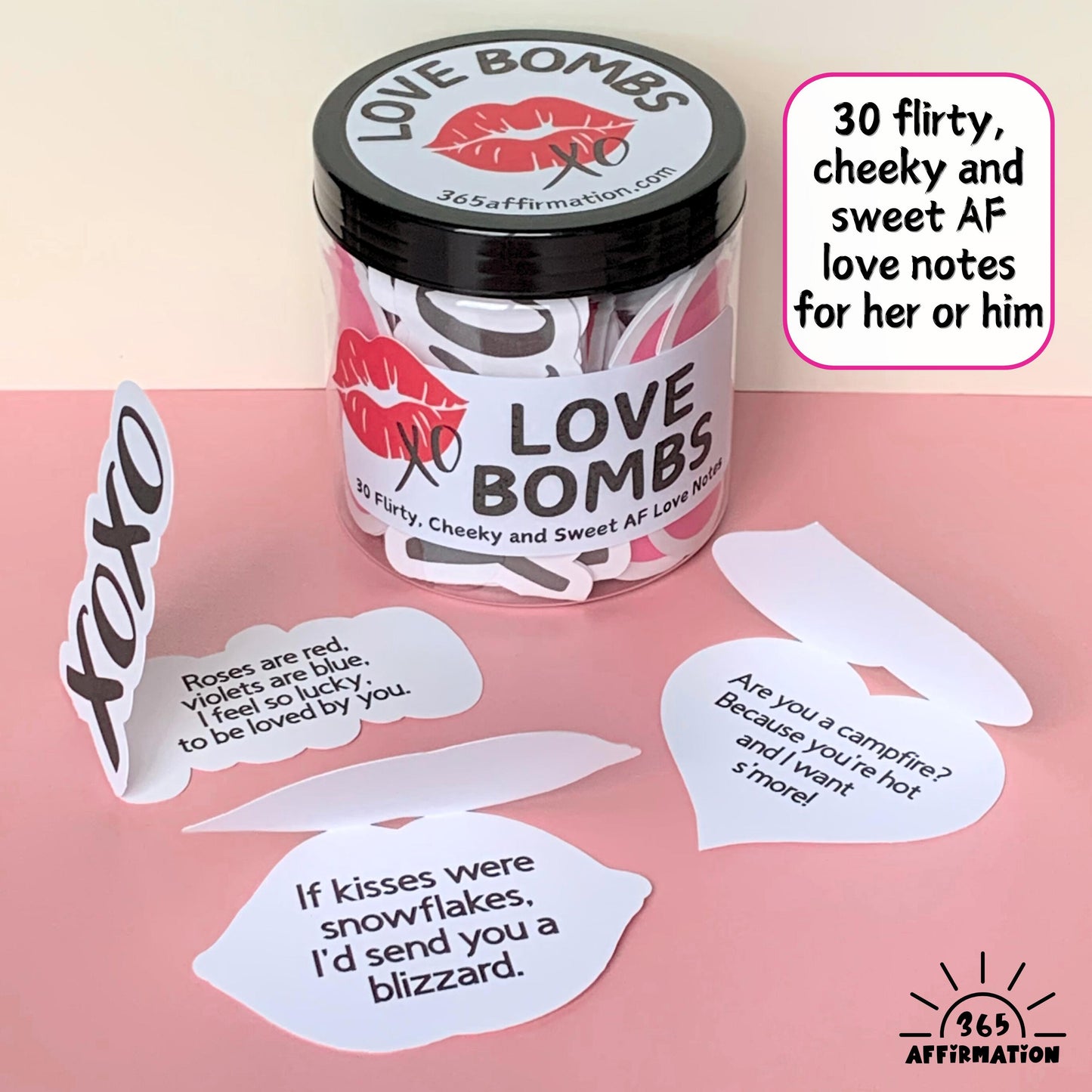Love Bombs - Funny Anniversary Gift Box for Her / Valentine’s Day Cards