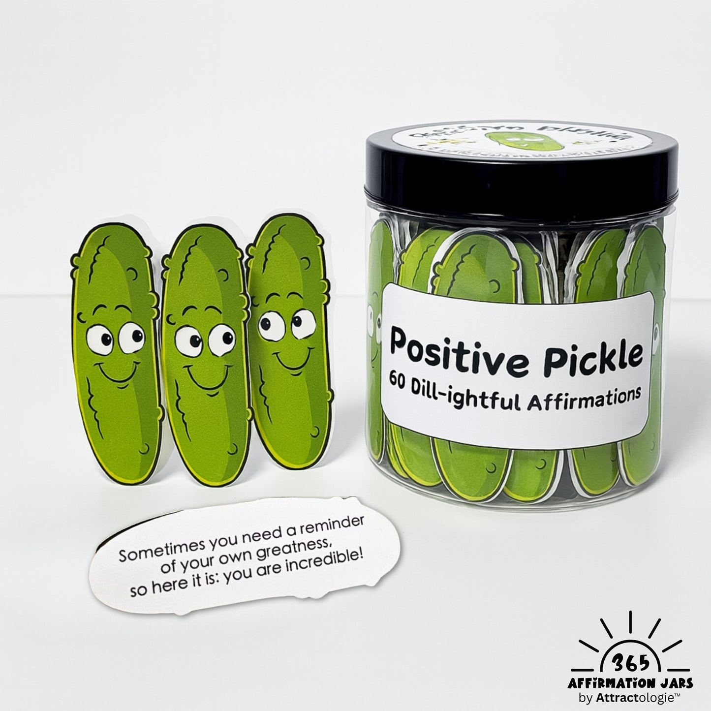 Positive Pickle Emotional Support Affirmation Cards