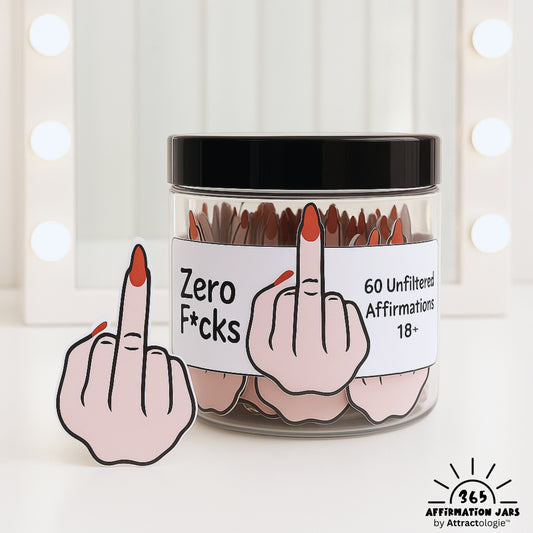 Middle Finger Swear Affirmation Cards