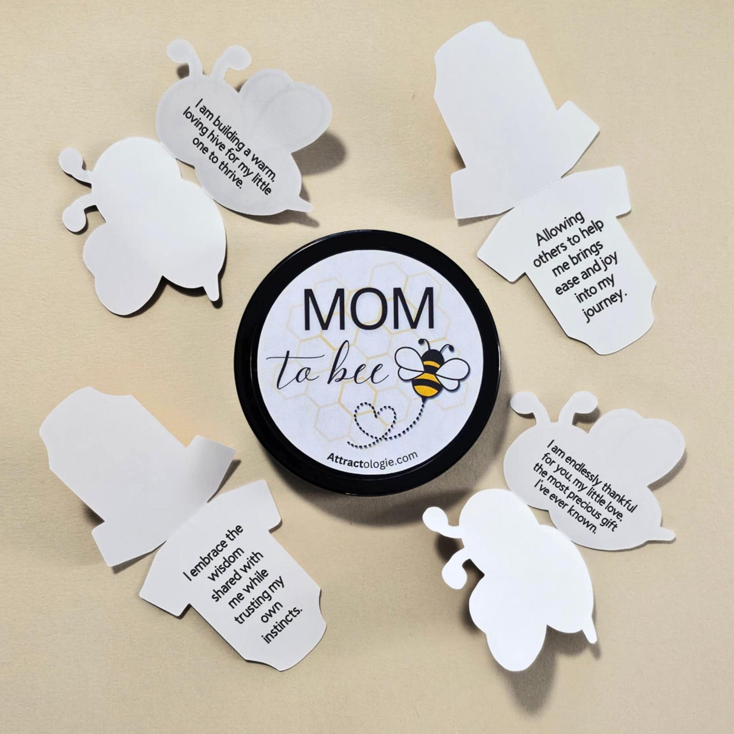Mom To Bee Pregnancy Affirmation Cards