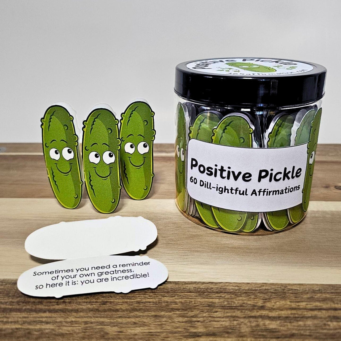 Positive Pickle Emotional Support Affirmation Cards
