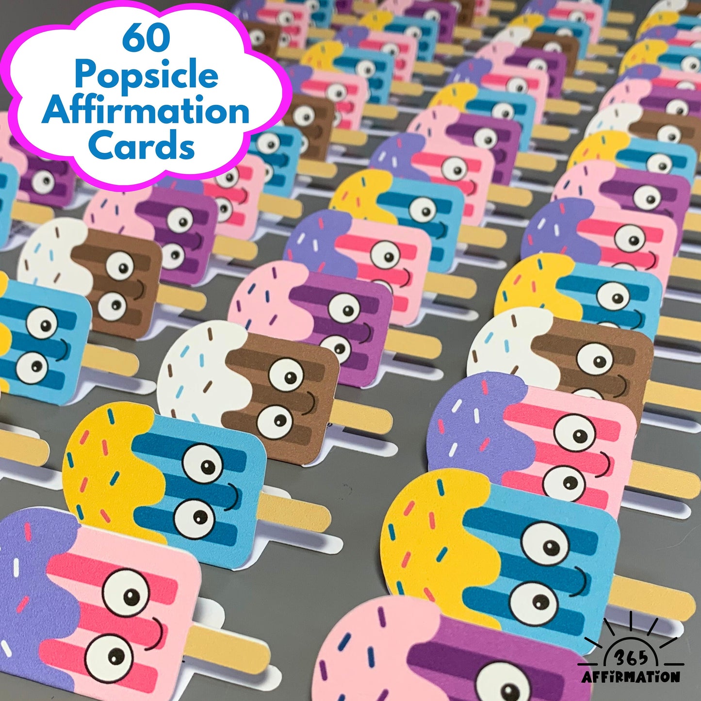 Positive Popsicles - Affirmation Card For Kids