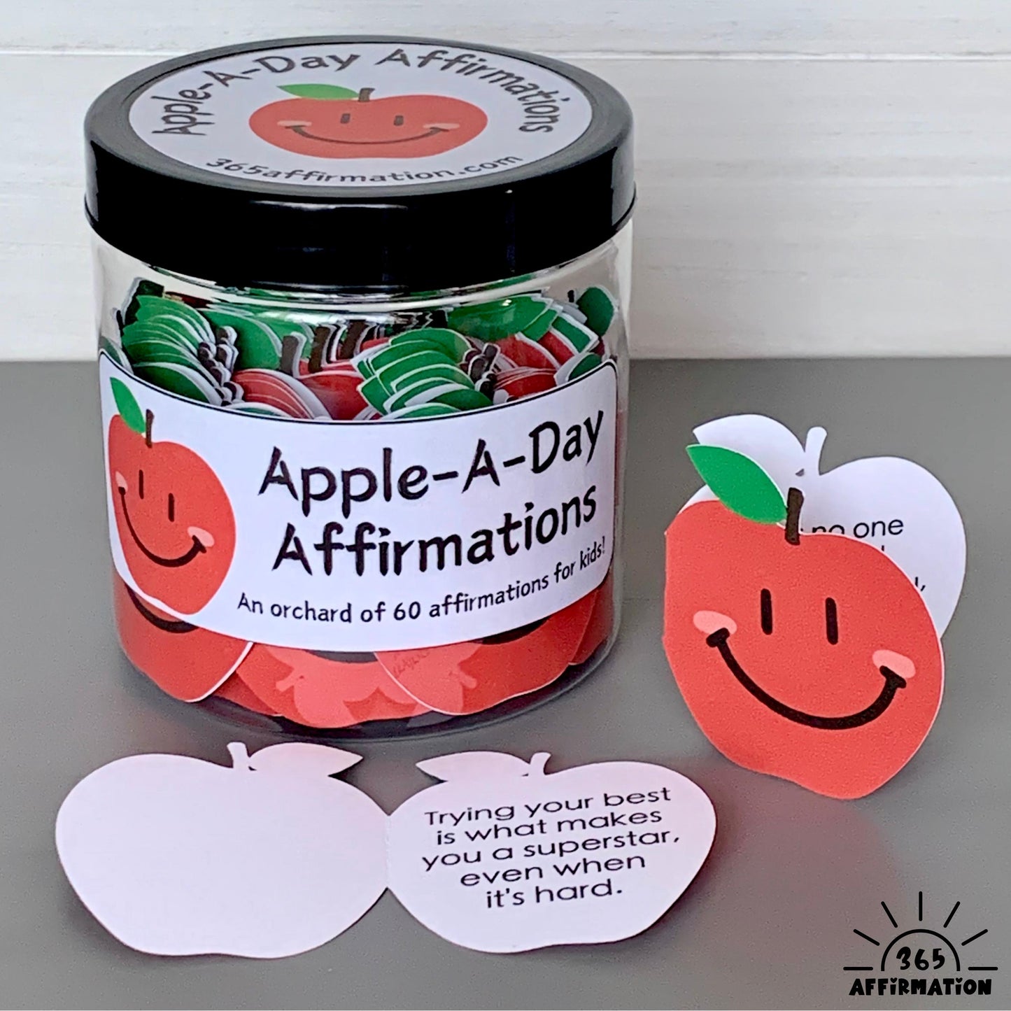 Apple-a-Day Affirmation Cards for Kids - Classroom Reward Jar