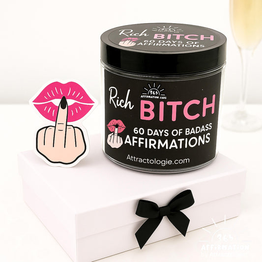 Rich Bitch - Sweary Affirmation Cards for Wealth and Abundance